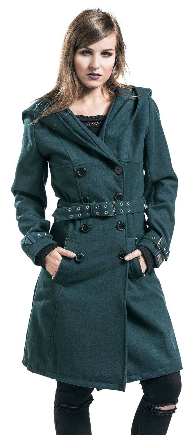 EMP "Decay Coat" Wintermantel petrol von Vixxsin Online Shopping