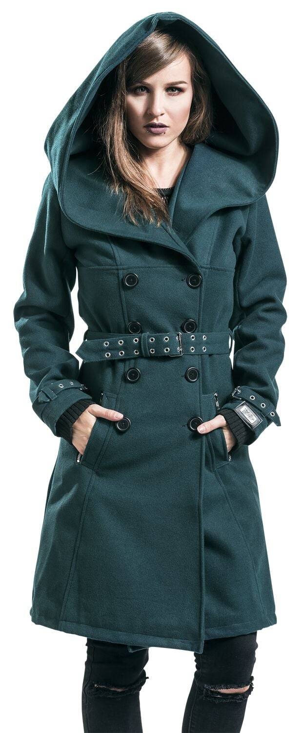 EMP "Decay Coat" Wintermantel petrol von Vixxsin Online Shopping