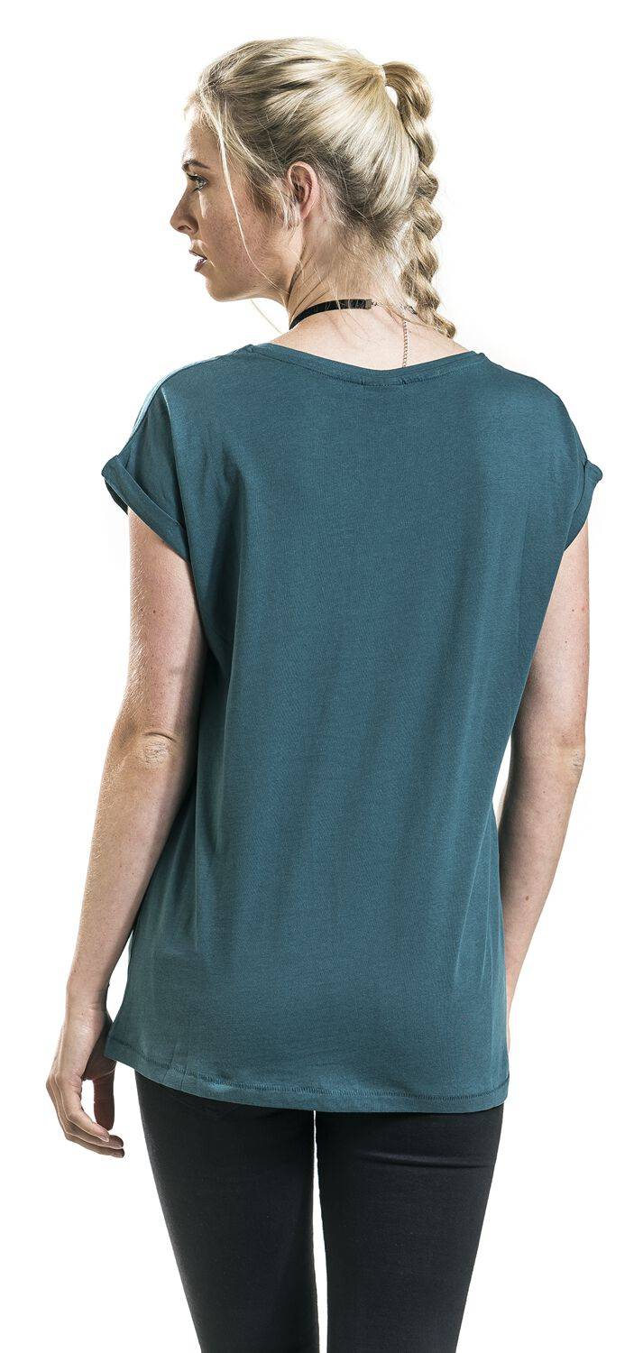 EMP "Ladies Extended Shoulder Tee" T-Shirt petrol von Urban Classics Heißer Verkauf