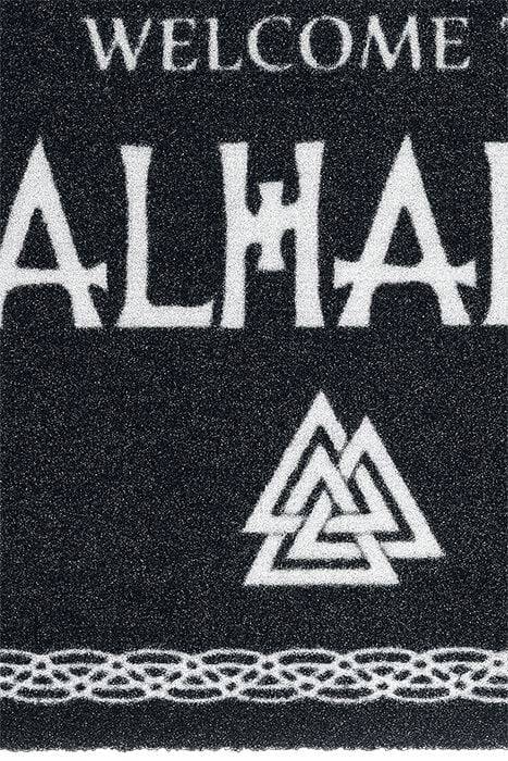 EMP "Welcome to Valhalla" Fußmatte schwarz/weiß von Welcome to Valhalla Wochenangebot