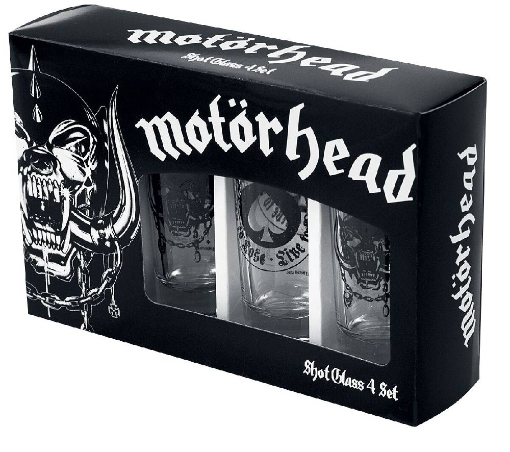 EMP "Motörhead Logo" Schnapsglas-Set klar von Motörhead Nur für heute