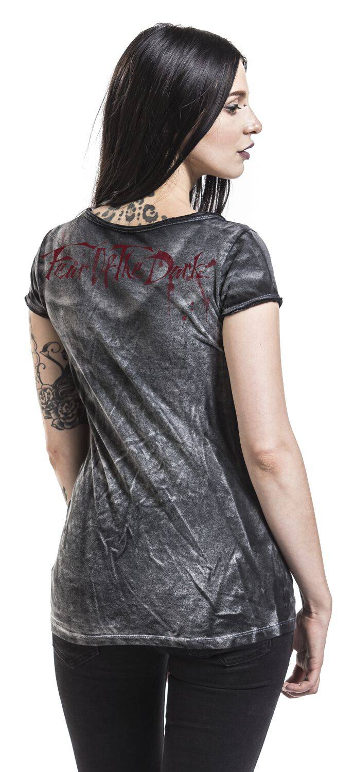 EMP "Fear Of The Dark Vintage" T-Shirt schwarz/used look von Iron Maiden 50% Rabatt für begrenzte Zeit