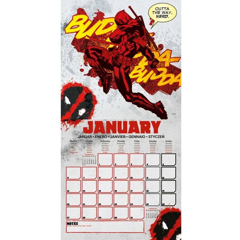 EMP "Wandkalender 2025" Kalenderbuch multicolor von Deadpool Fabrikpreis