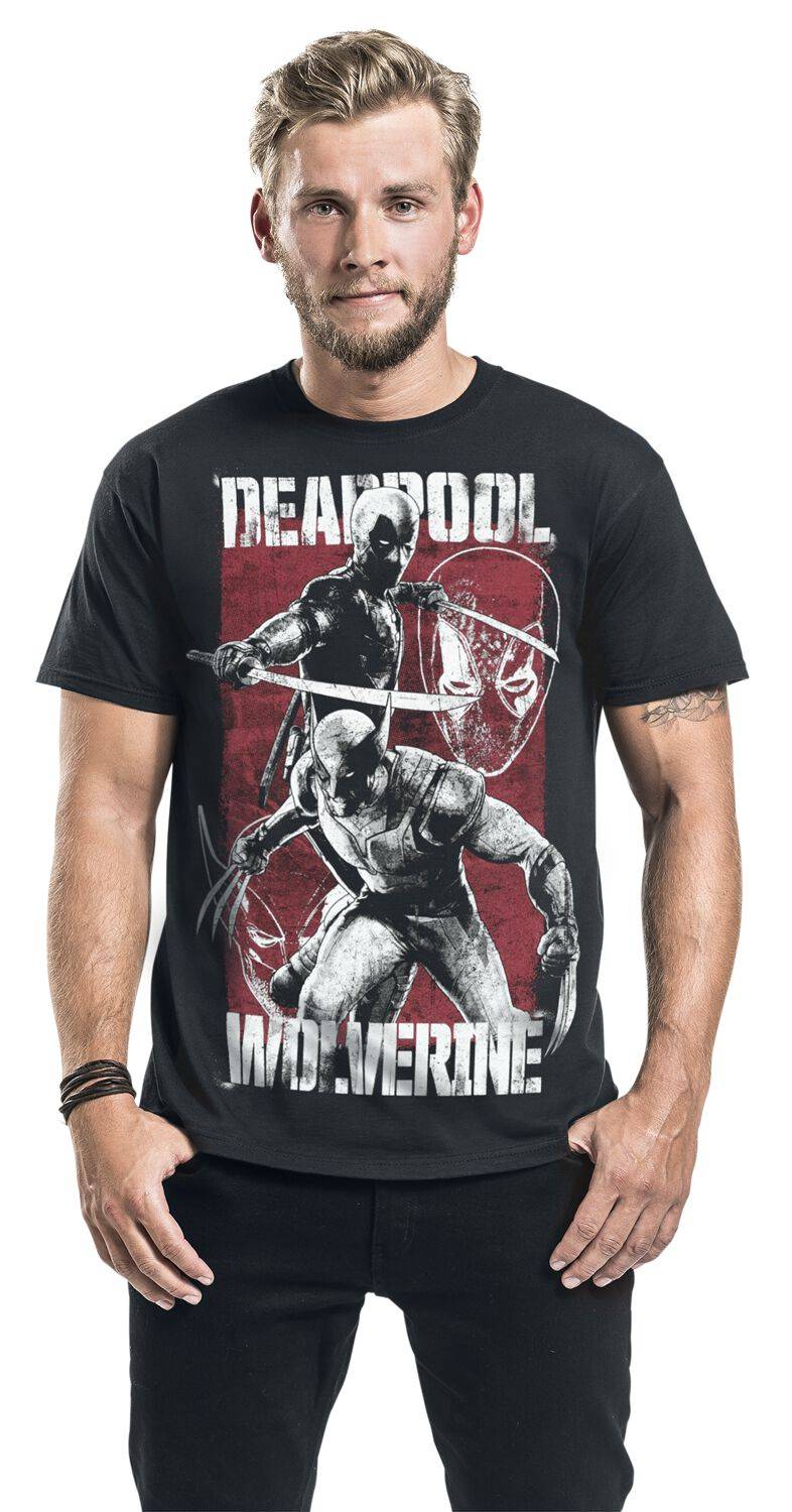 EMP "3 - Deadpool & Volverine" T-Shirt schwarz von Deadpool Saisonale Angebote