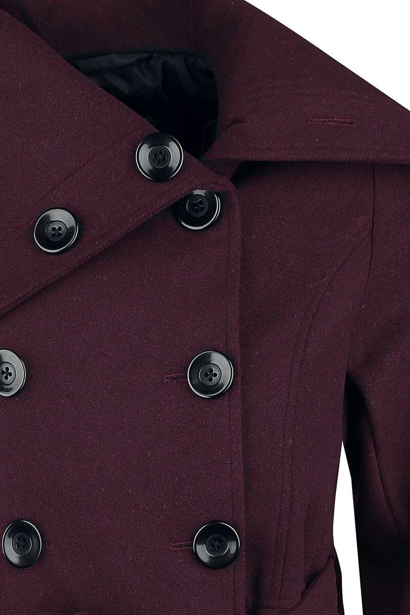 EMP Wintermantel dunkelrot von Black Premium by EMP Letzte 2 Tage