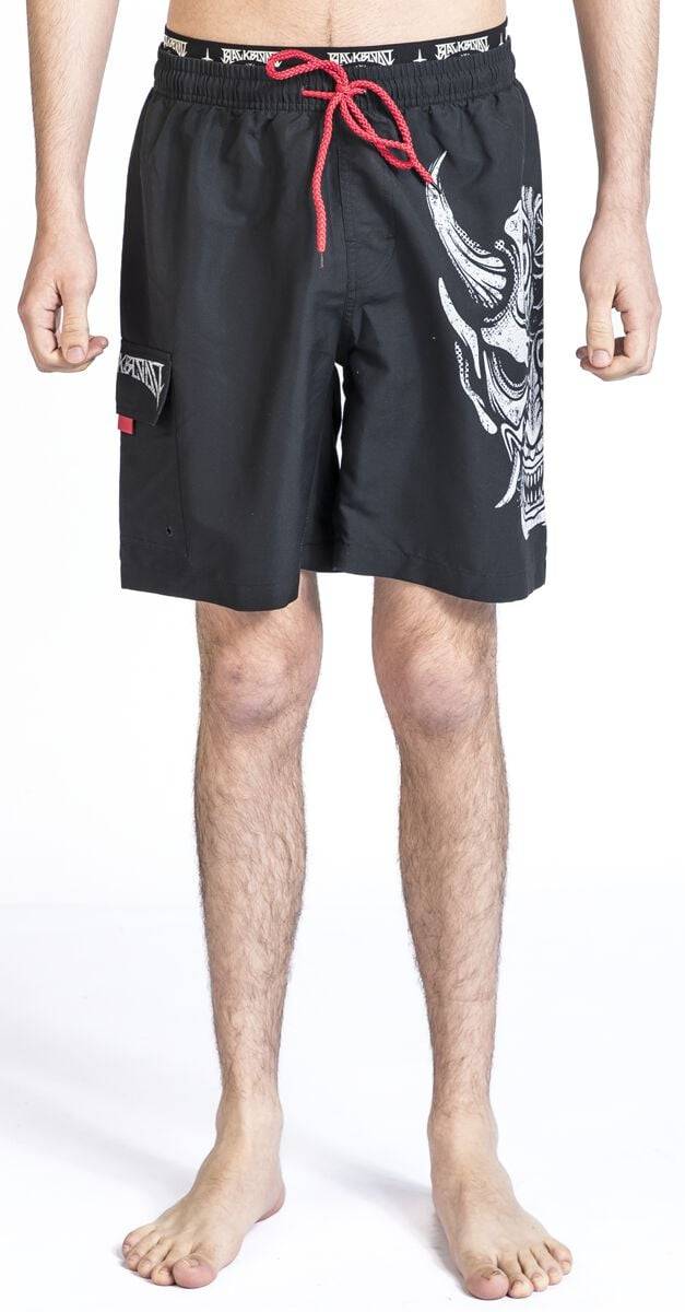 EMP Badeshort schwarz von Black Blood by Gothicana Bis zu 55% Rabatt