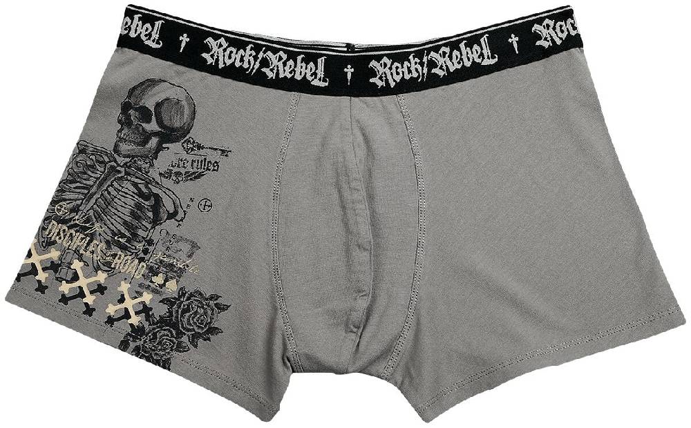 EMP Boxershort-Set grau von Rock Rebel by EMP Begrenzt auf 3 Tage