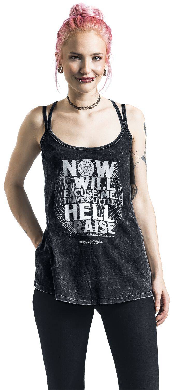 EMP "Hell To Raise" Top schwarz von Supernatural Black Friday Preise