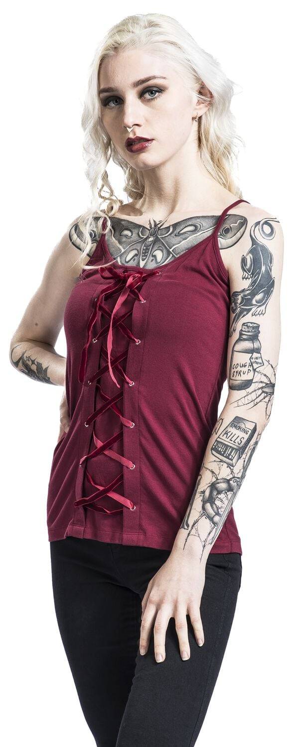 EMP Top bordeaux von Gothicana by EMP Im Verkauf