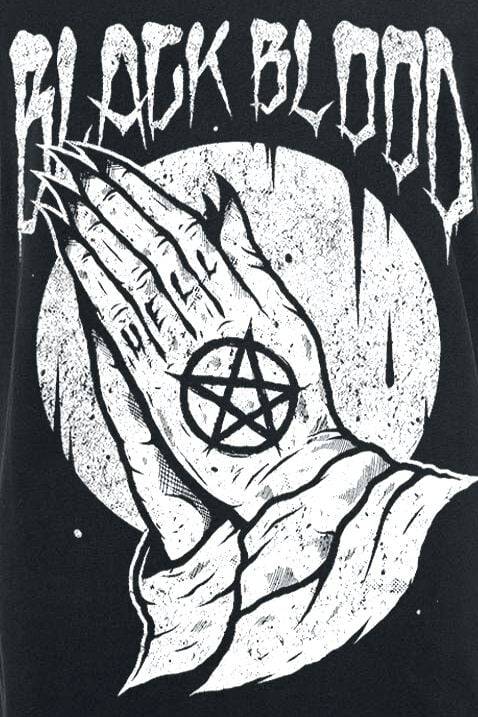 EMP "Praying Hands" Tank-Top schwarz von Black Blood by Gothicana Rabatte dieses Monats