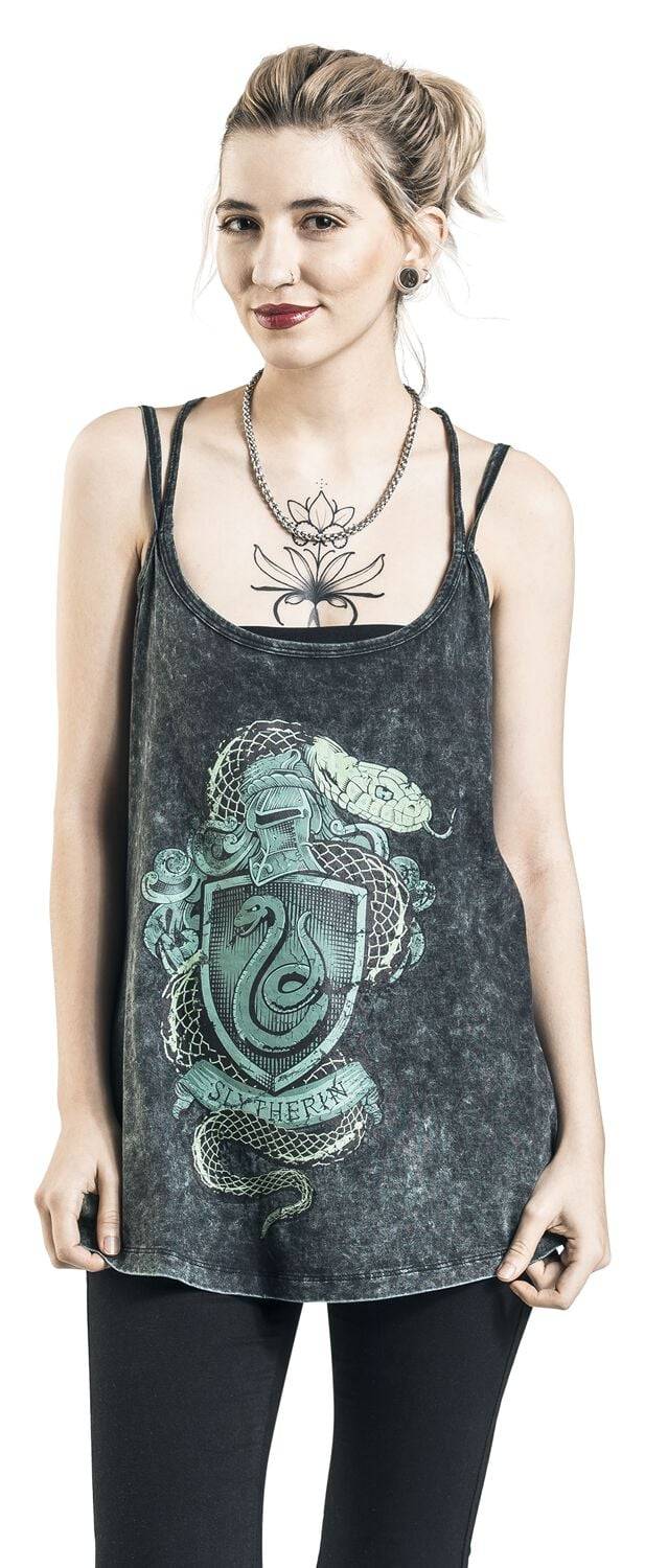 EMP "Slytherin Crest" Top dunkelgrün von Harry Potter Günstiger Verkauf