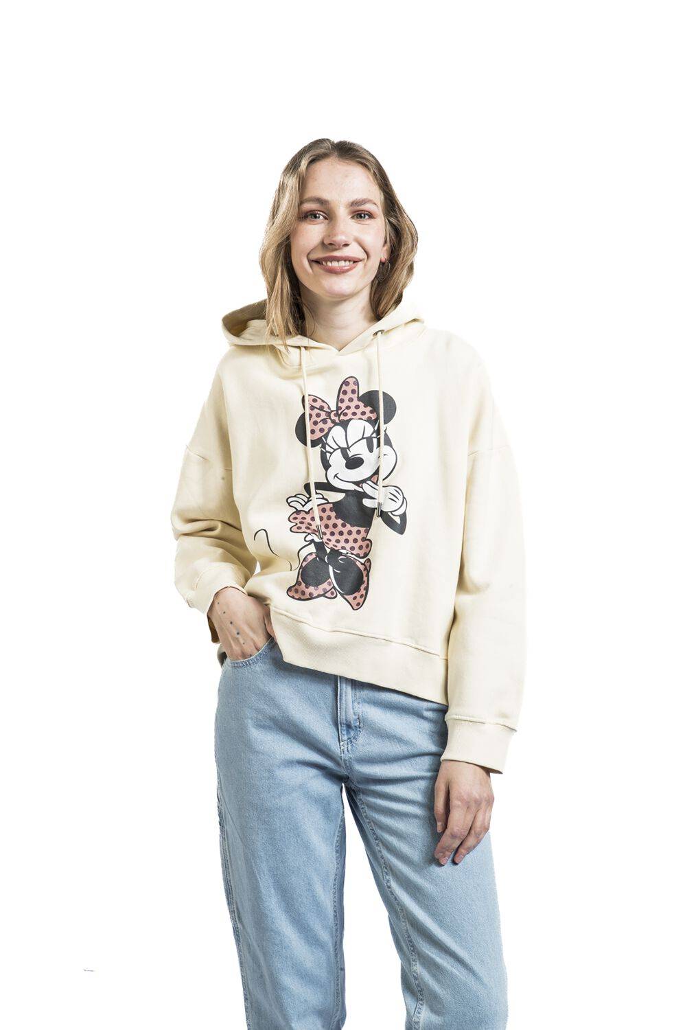 EMP "Minnie" Kapuzenpullover beige von Micky Maus Blitzverkäufe