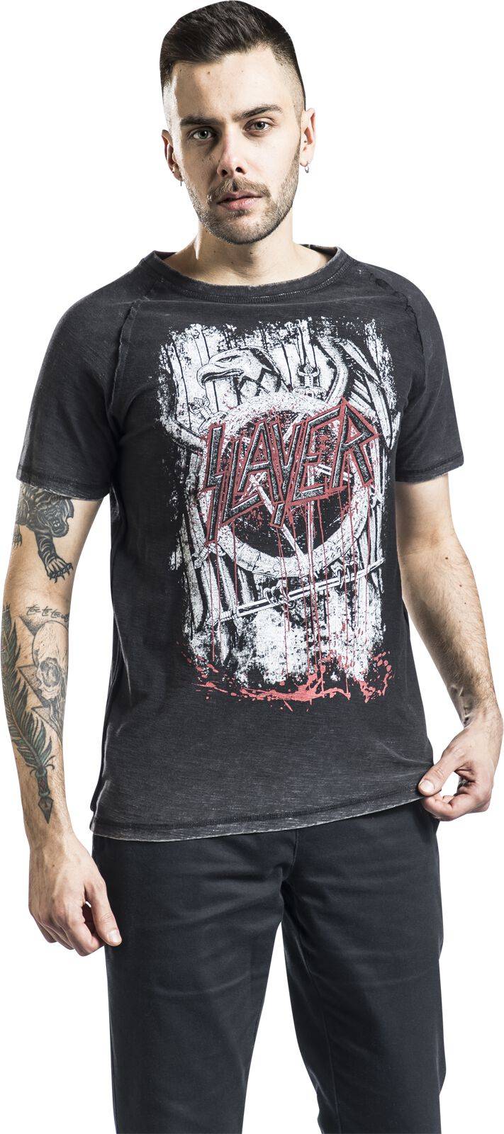 EMP "EMP Signature Collection" T-Shirt dunkelgrau/grau von Slayer Limitierter Zeitrabatt