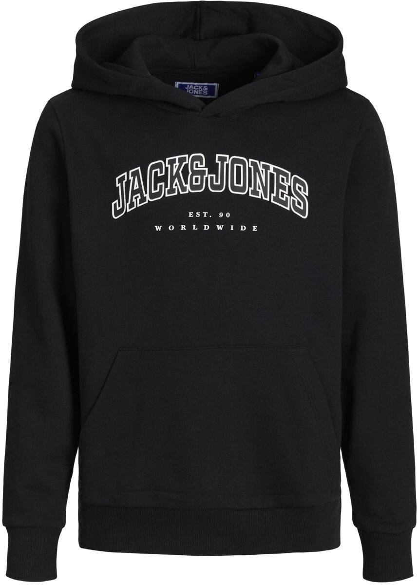 EMP "JJECaleb Versity Sweat Hood" Kapuzenpullover schwarz von Jack & Jones Junior Rabatt