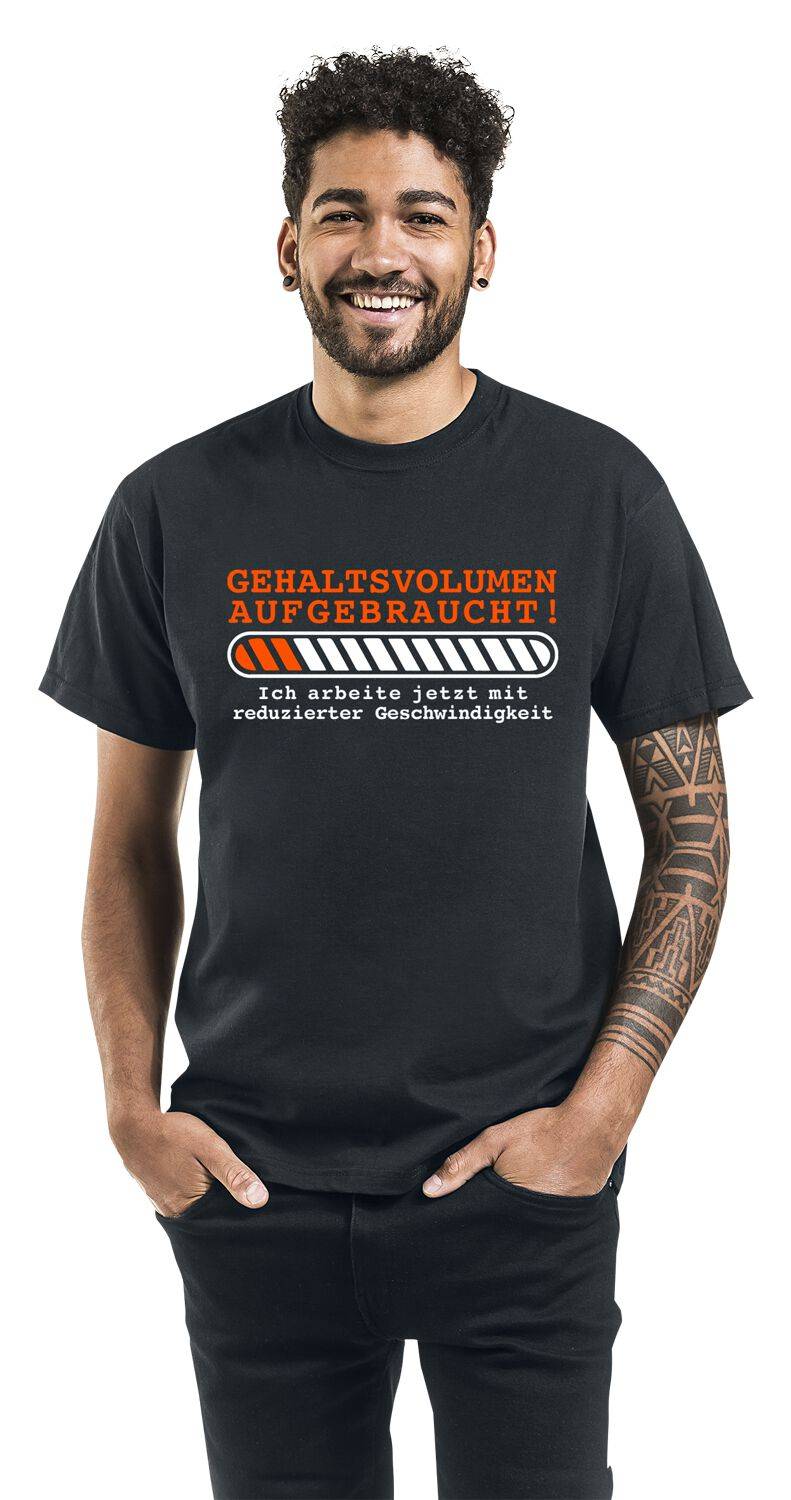 EMP "Gehaltsvolumen aufgebraucht!" T-Shirt schwarz von Beruf & Karriere Muttertagsangebot