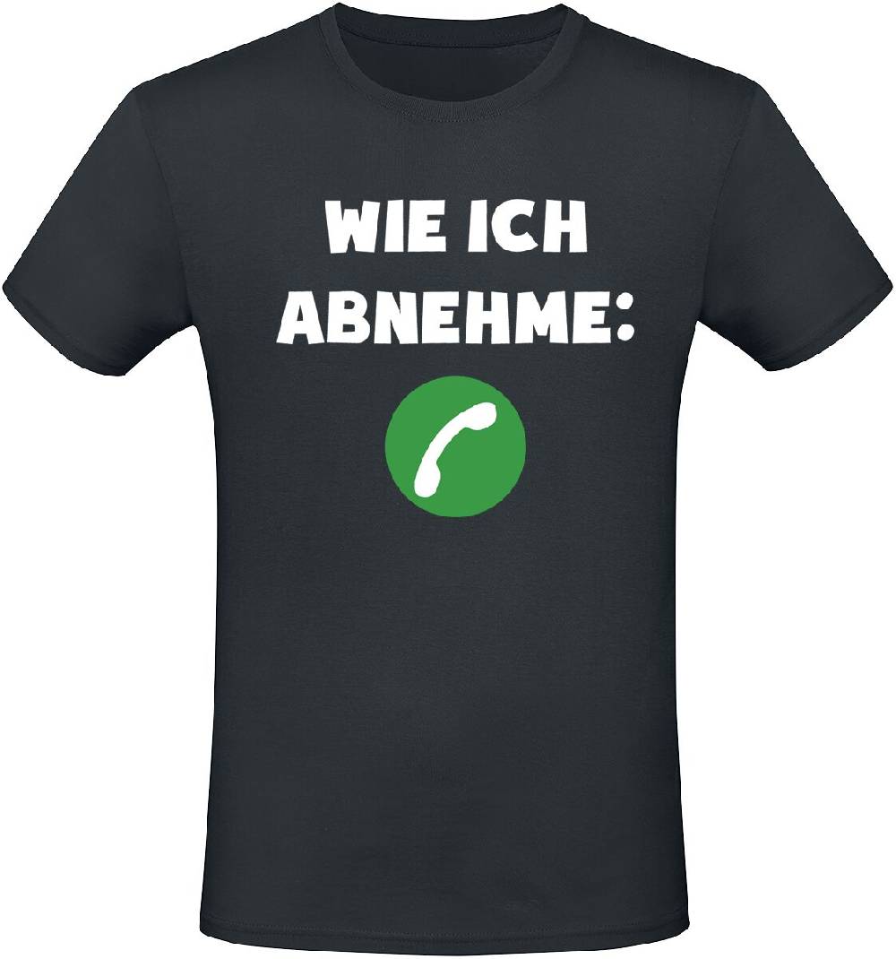EMP "Wie ich abnehme" T-Shirt schwarz von Sprüche Valentinstagsangebot