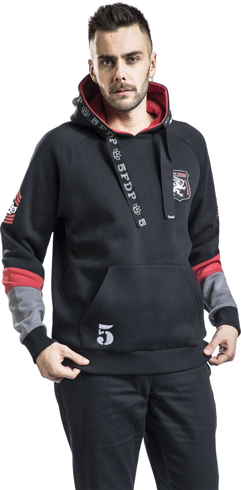 EMP "EMP Signature Collection" Kapuzenpullover schwarz/grau/rot von Five Finger Death Punch Bestseller