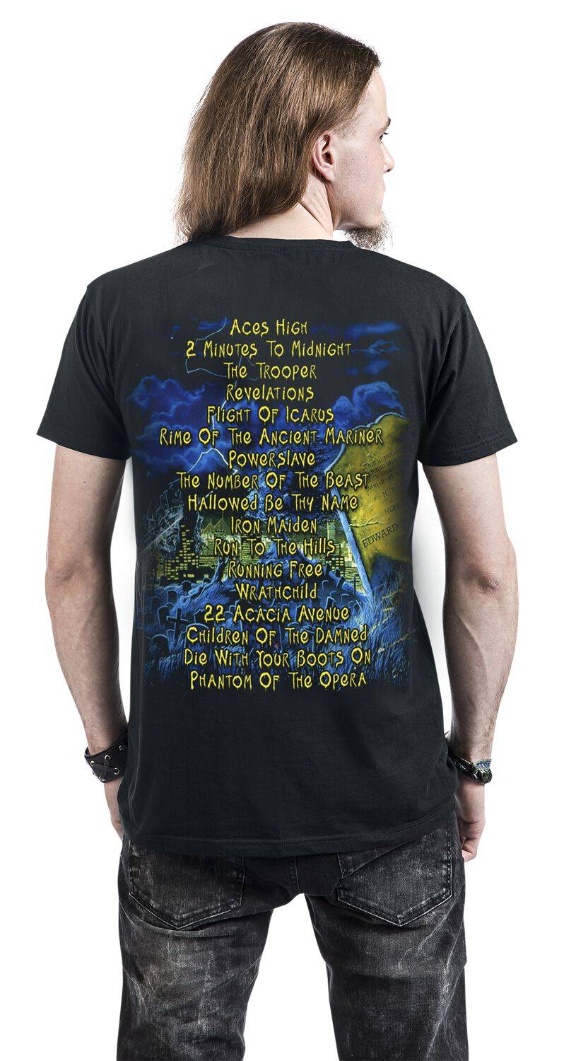 EMP "Live After Death" T-Shirt schwarz von Iron Maiden Räumungsverkauf