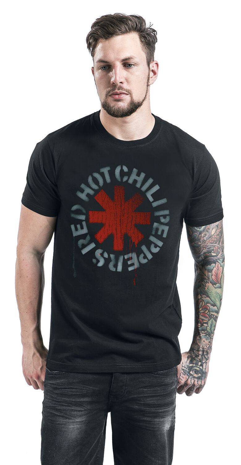 EMP "Stencil Black" T-Shirt schwarz von Red Hot Chili Peppers Sonderangebote