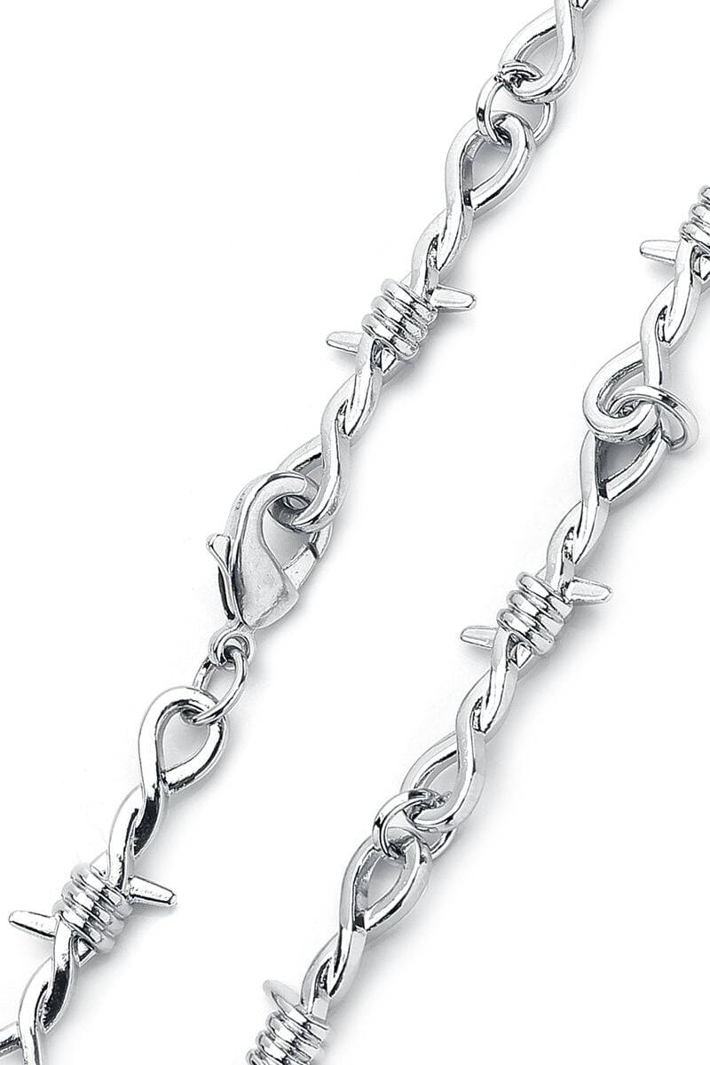EMP "Barbed Wire Necklace" Halskette silberfarben von Urban Classics Bis zu 65% Rabatt