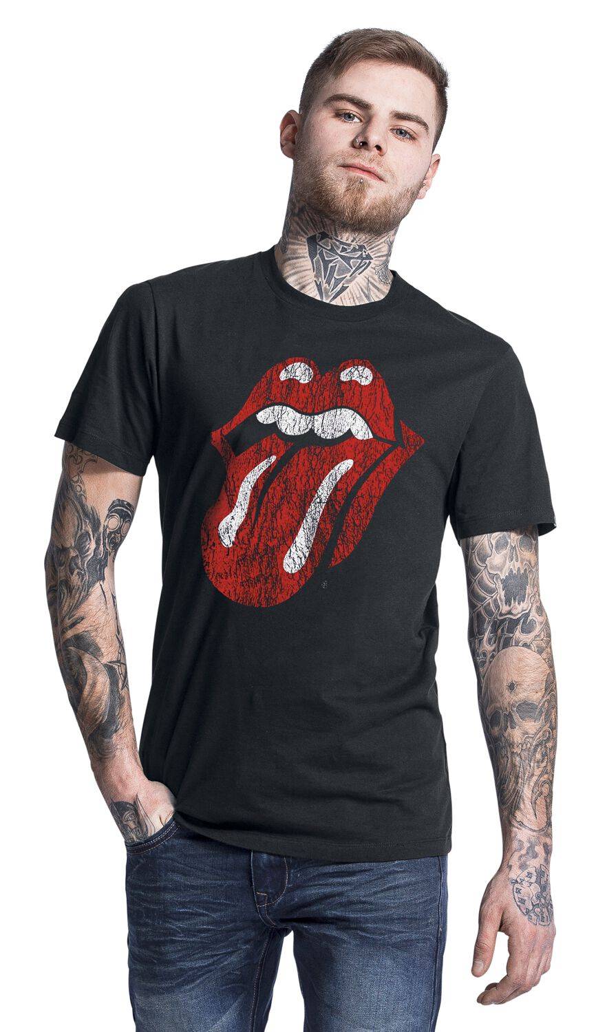EMP "Classic Tongue" T-Shirt schwarz von The Rolling Stones Nur für heute
