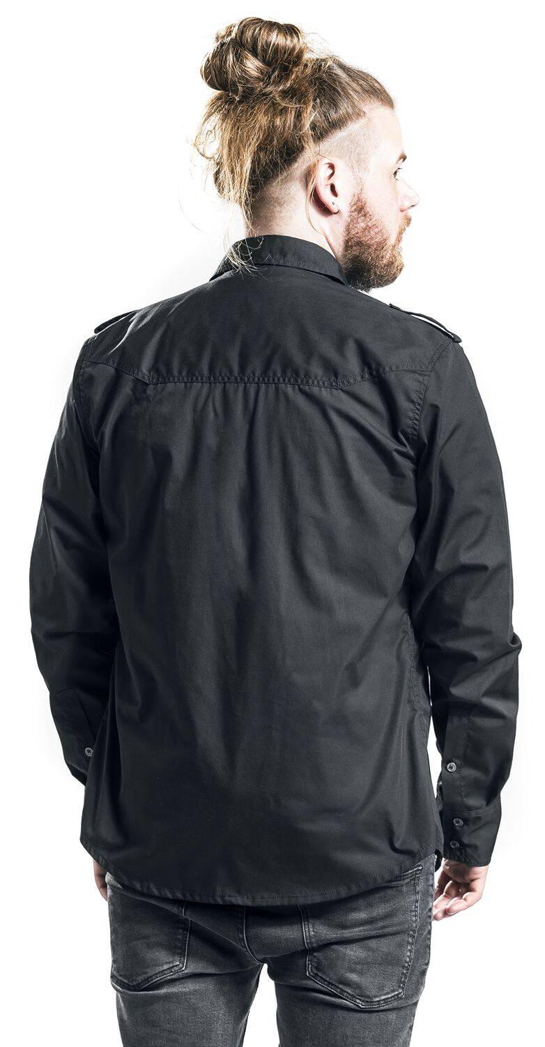 EMP "Rockstar Shirt Longsleeve" Langarmhemd schwarz von Brandit Vierteljährliche Förderung