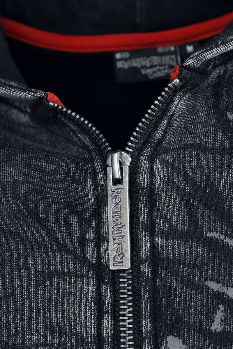 EMP "EMP Signature Collection" Kapuzenjacke grau von Iron Maiden Bis zu 55% Rabatt