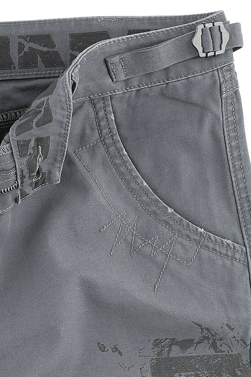 EMP "Broken Logo" Short grau von Rammstein Begrenzt auf 3 Tage