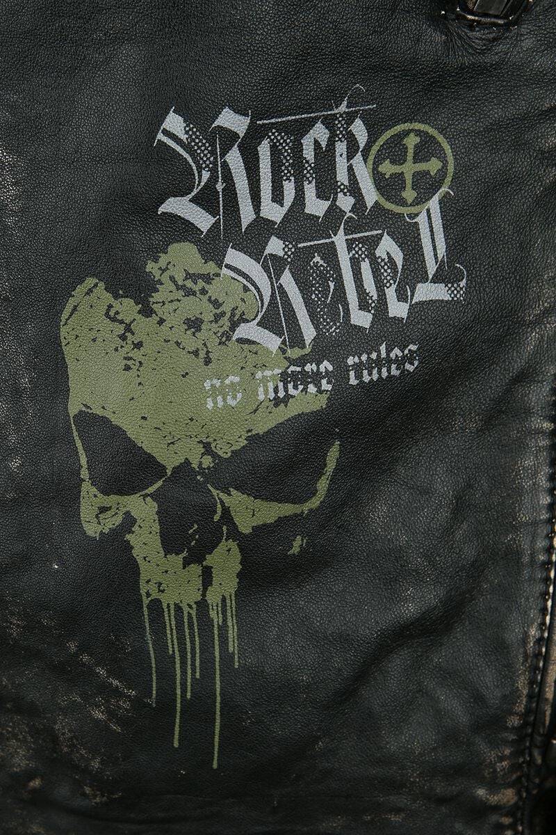 EMP Lederjacke dunkelgrau von Rock Rebel by EMP Im Verkauf