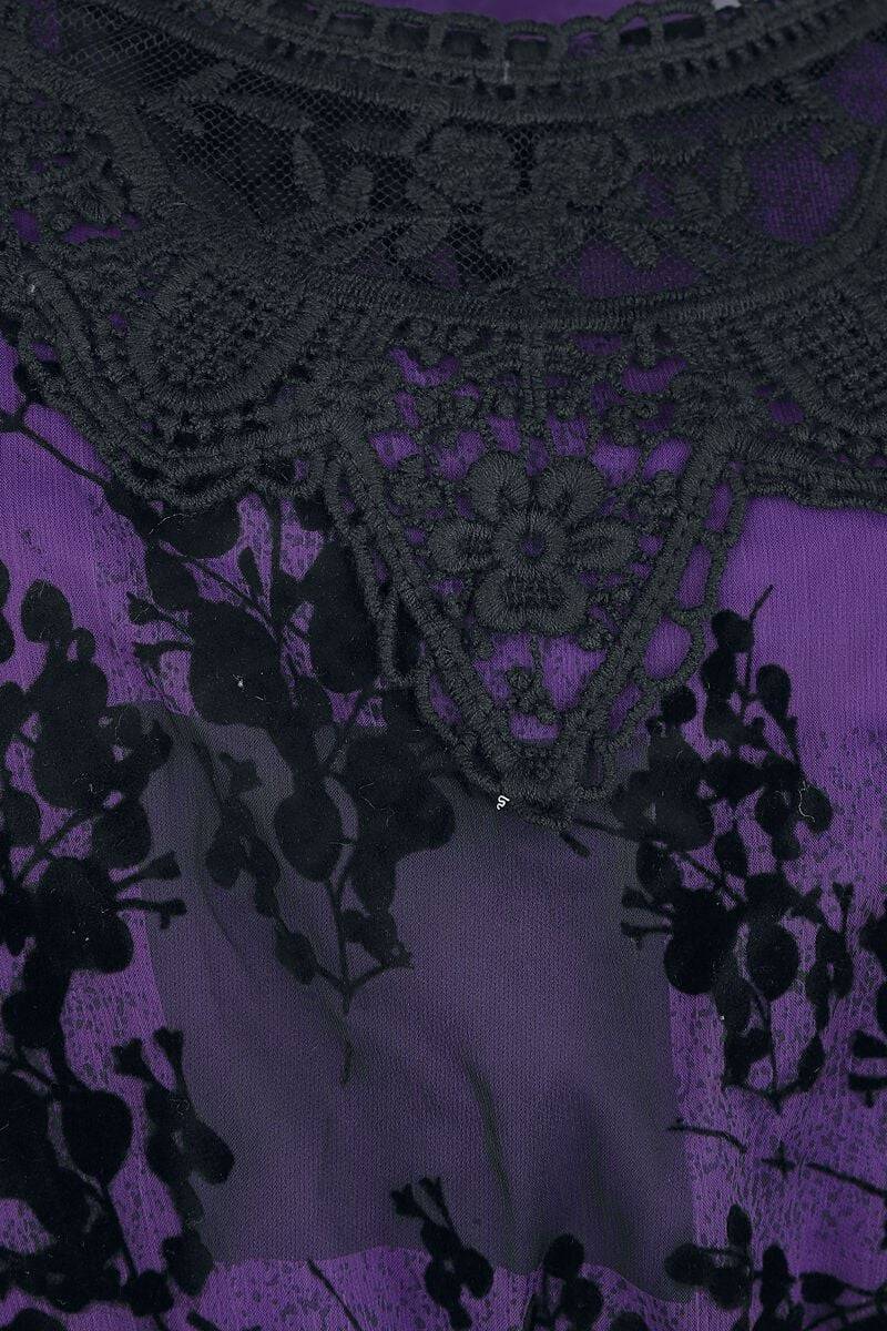 EMP "Ilsa Dress" Kurzes Kleid schwarz/lila von Innocent Verkauf