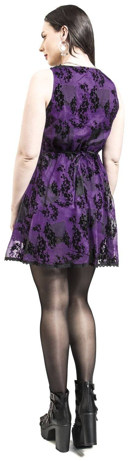 EMP "Ilsa Dress" Kurzes Kleid schwarz/lila von Innocent Verkauf