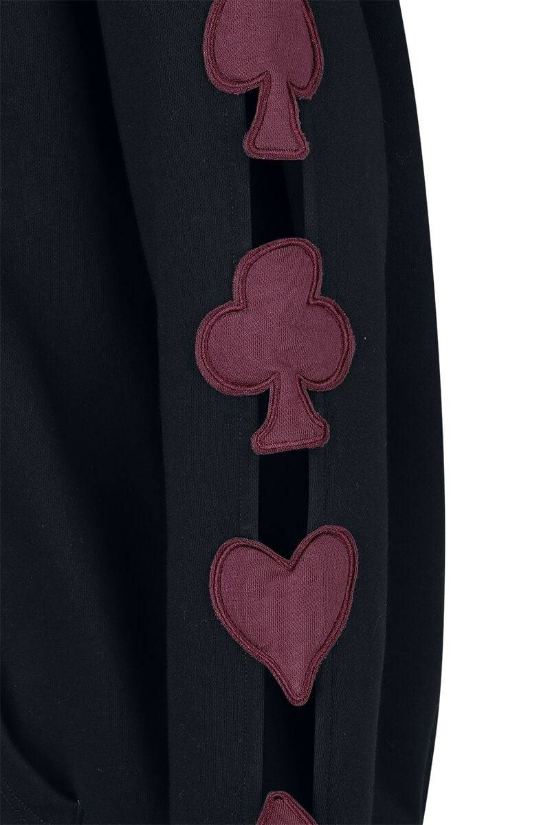 EMP "Everyone here is Mad" Kapuzenpullover schwarz/lila von Alice im Wunderland Kostenloser Versand