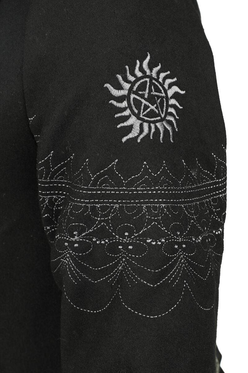 EMP "Devil's Trap" Wintermantel schwarz von Supernatural Rabatt