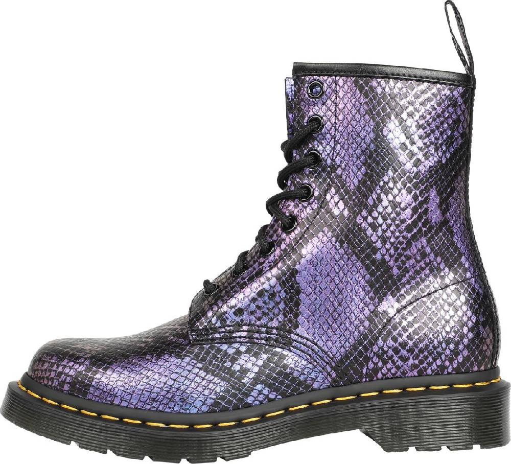 EMP "1460 - Black Blue Viper Croc Emboss" Boot schwarz/blau von Dr. Martens Begrenztes Angebot
