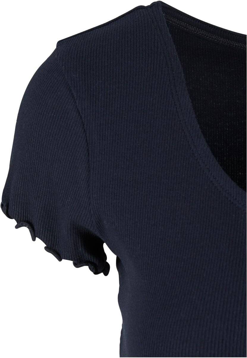 EMP "Ladies Rib Babylock Tee" T-Shirt schwarz von Urban Classics Black Friday
