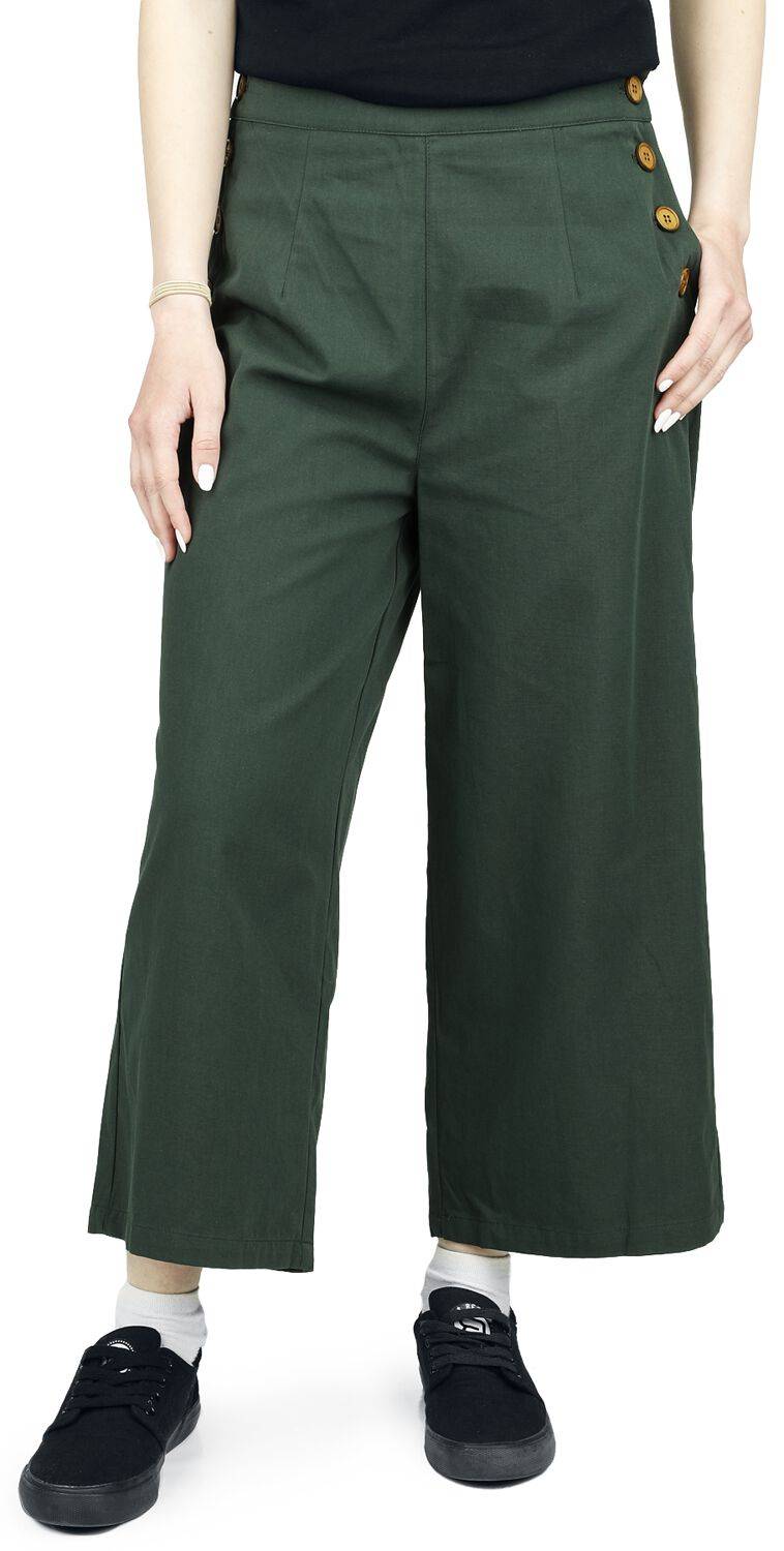 EMP "Pretty Perfect Trousers" Stoffhose grün von Banned Retro Saisonale Angebote