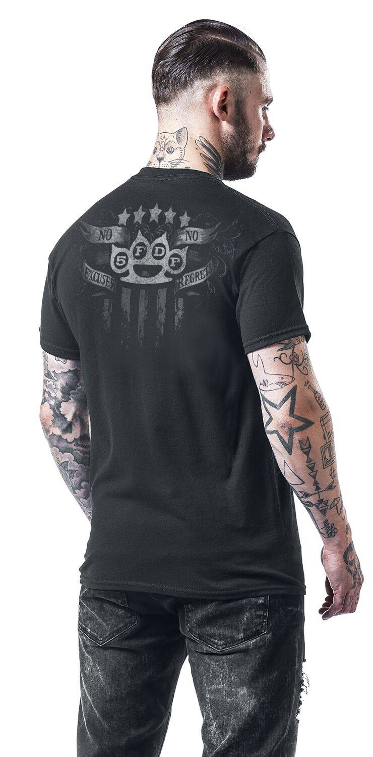 EMP "No Regrets" T-Shirt schwarz von Five Finger Death Punch Zeitbegrenzte Promotion