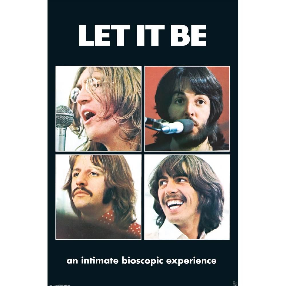EMP "Let it be" Poster multicolor von The Beatles Sonderangebot
