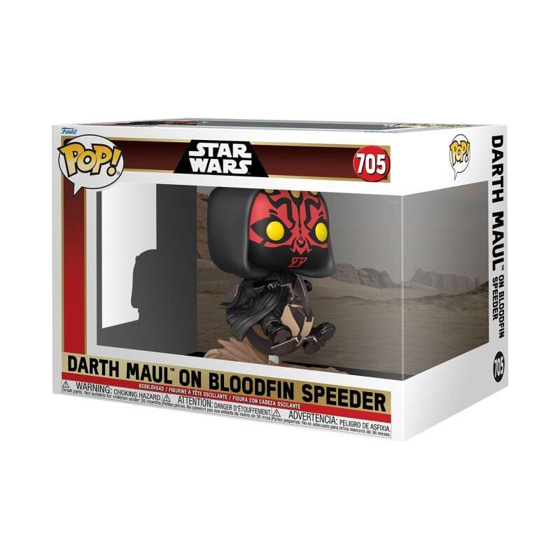 EMP "Die dunkle Bedrohung - Darth Maul on Bloodfin Speeder (Pop! Ride Deluxe) Vinyl Figur 705" Funko Pop! multicolor von Star Wars Begrenztes Angebot