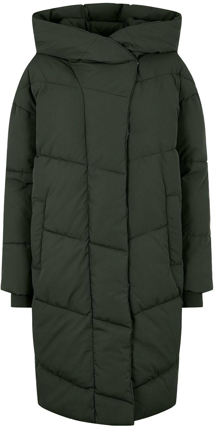 EMP "NMTally Long Jacket" Wintermantel oliv von Noisy May Heißer Verkauf