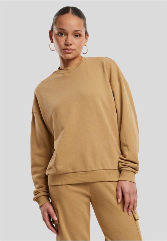 EMP "Ladies Oversized Light Terry Crewneck" Sweatshirt beige von Urban Classics VIP-Rabatte