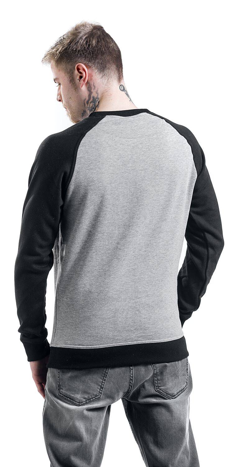 EMP "2-Tone Raglan Crewneck" Sweatshirt grau/schwarz von Urban Classics Bis zu 60% Rabatt