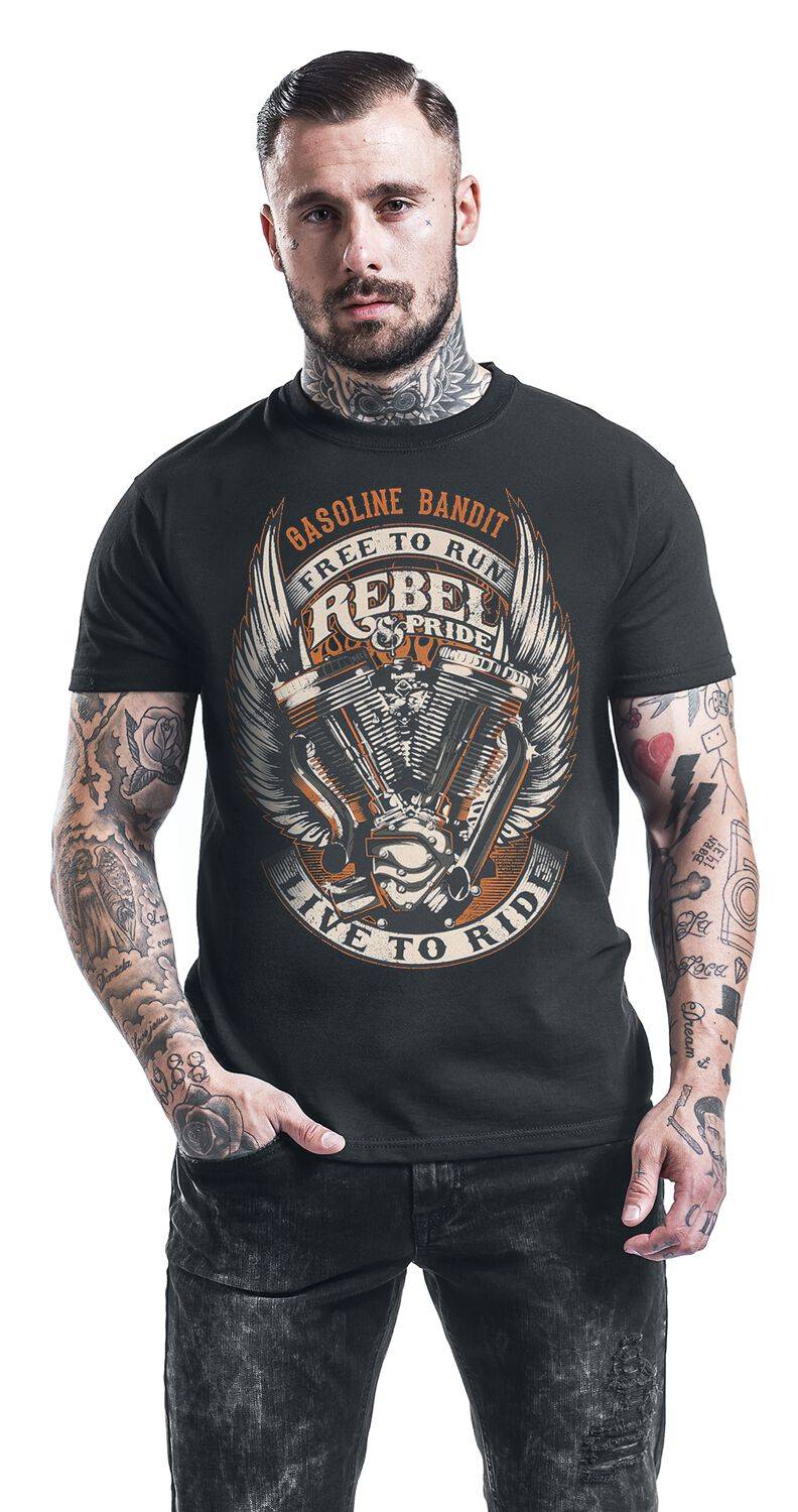 EMP "Rebel Pride" T-Shirt schwarz von Gasoline Bandit Black Friday Preise
