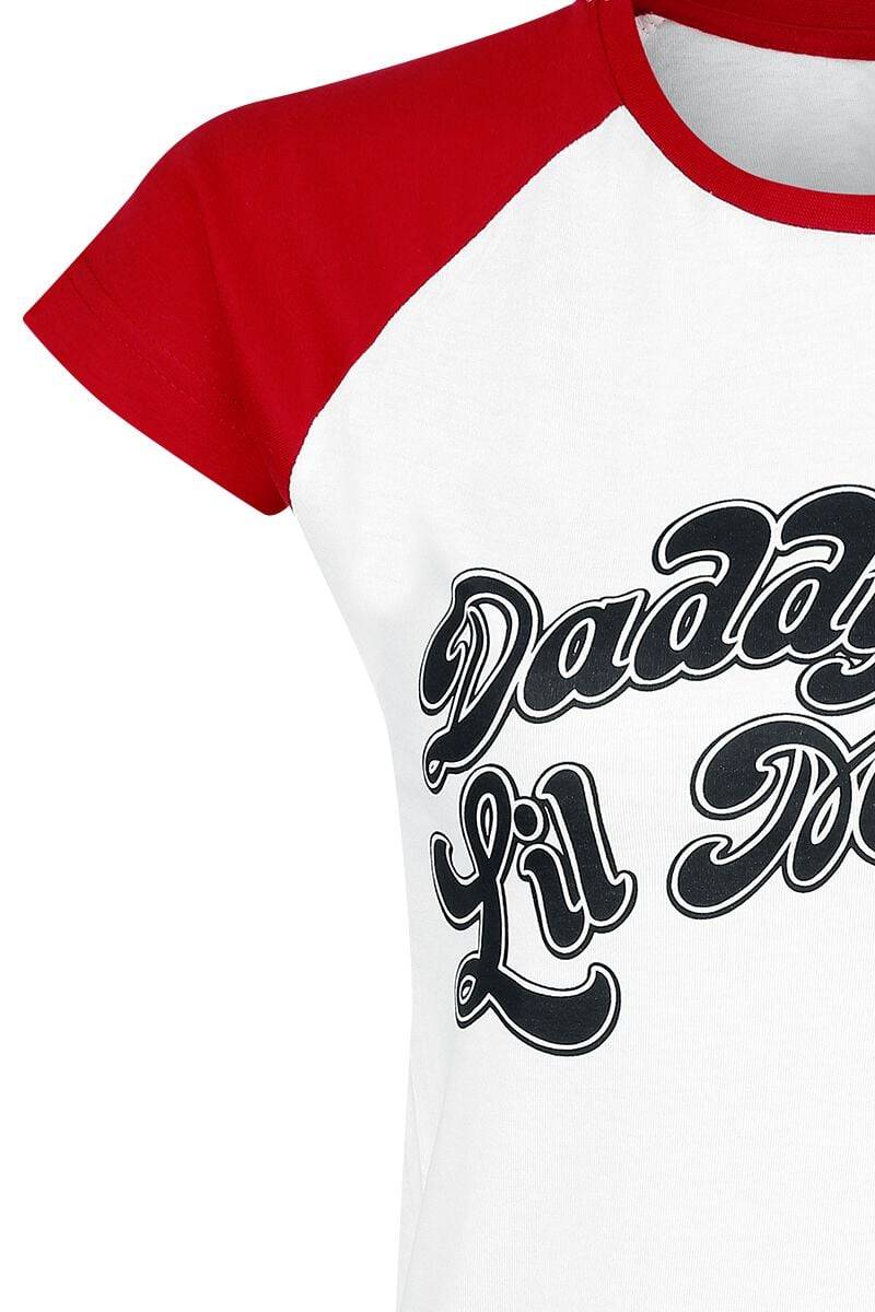 EMP "Daddy's Lil' Monster" T-Shirt weiß/rot von Suicide Squad Verkauf