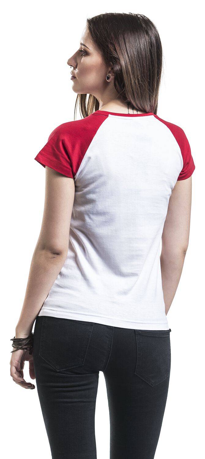 EMP "Daddy's Lil' Monster" T-Shirt weiß/rot von Suicide Squad Verkauf