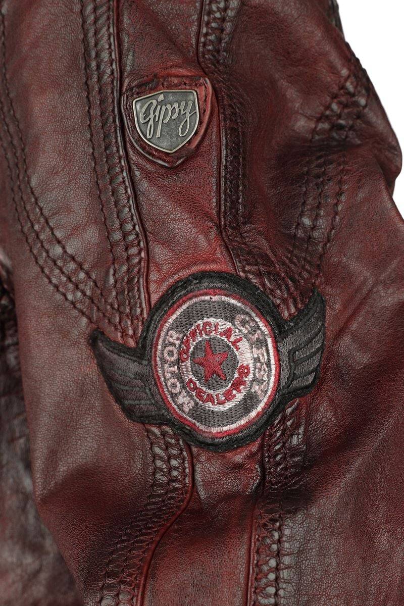 EMP "GMRakva" Lederjacke weinrot von Gipsy Flash Sale