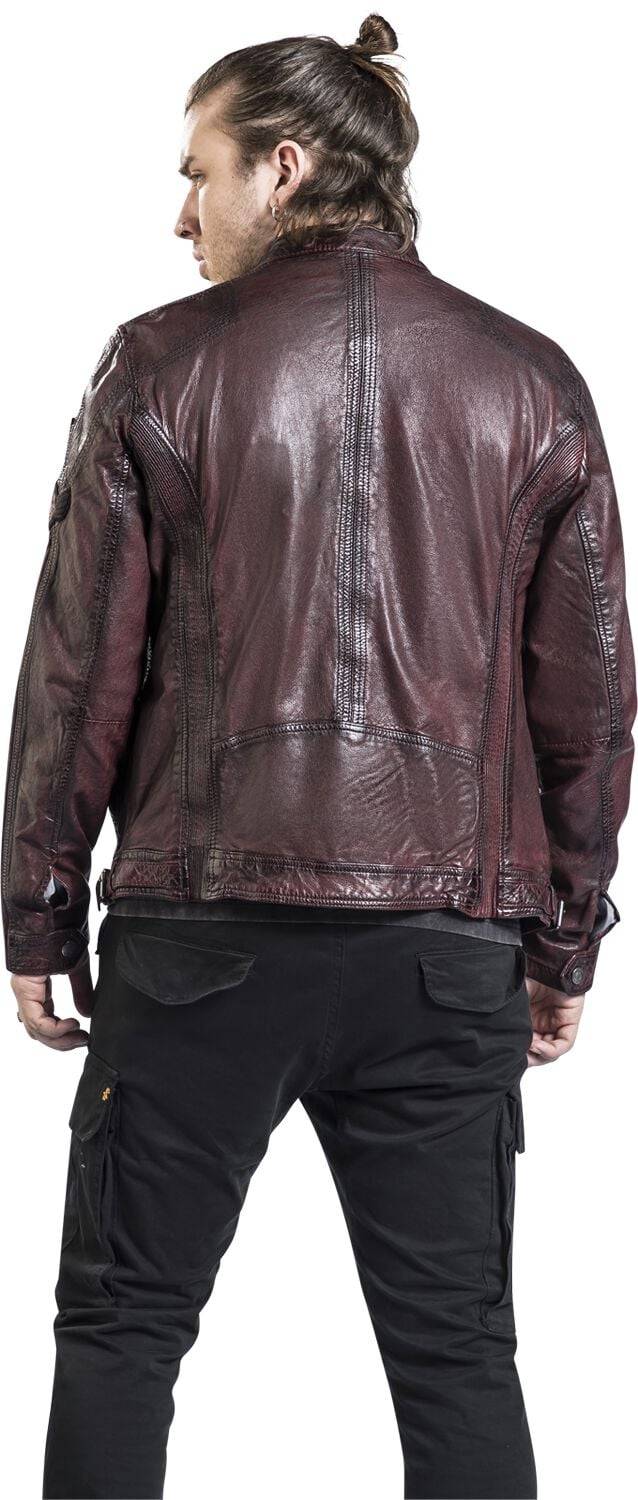 EMP "GMRakva" Lederjacke weinrot von Gipsy Flash Sale
