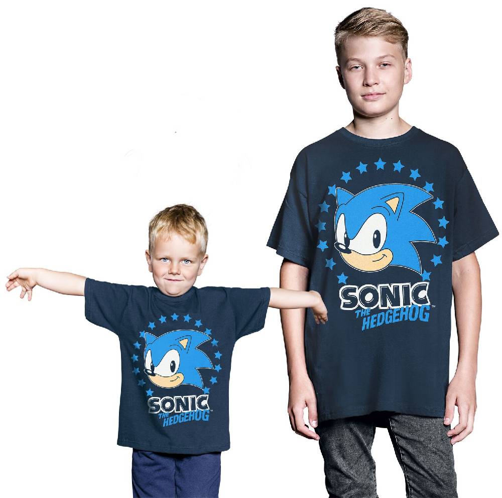 EMP "Kids - Stars" T-Shirt blau von Sonic The Hedgehog Heißer Verkauf