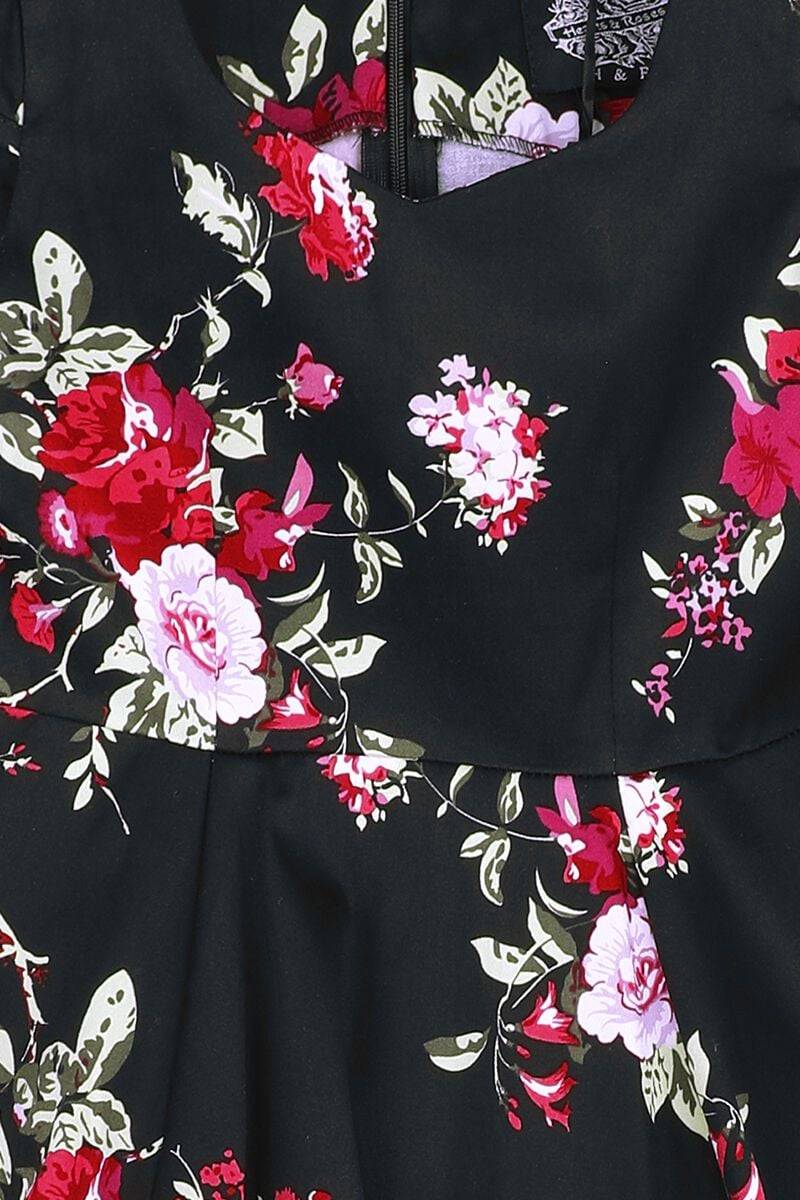 EMP "Girls Royal Ballet Tea Dress" Kleid schwarz/multicolor von H&R London Letzter Tag