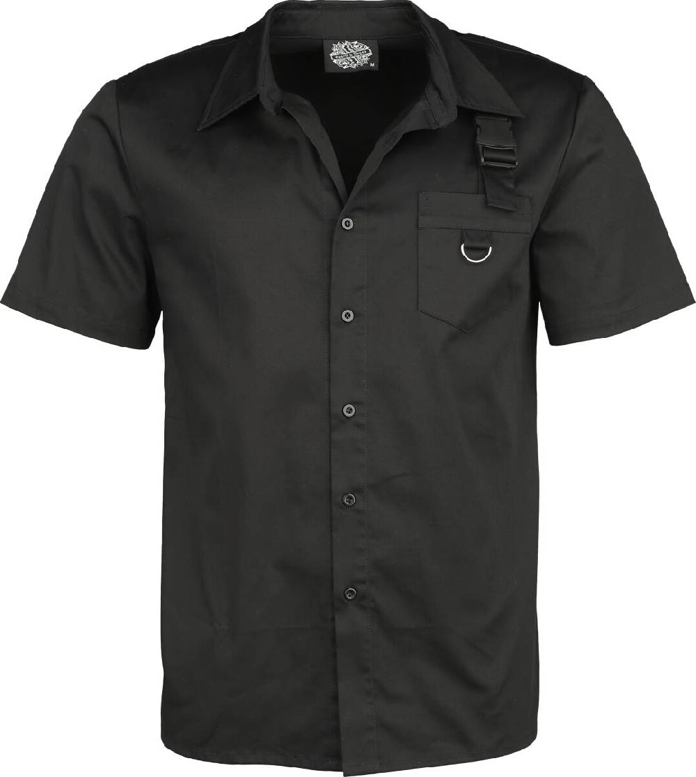 EMP "Black Shirt" Kurzarmhemd schwarz von H&R London Clearance-Verkauf